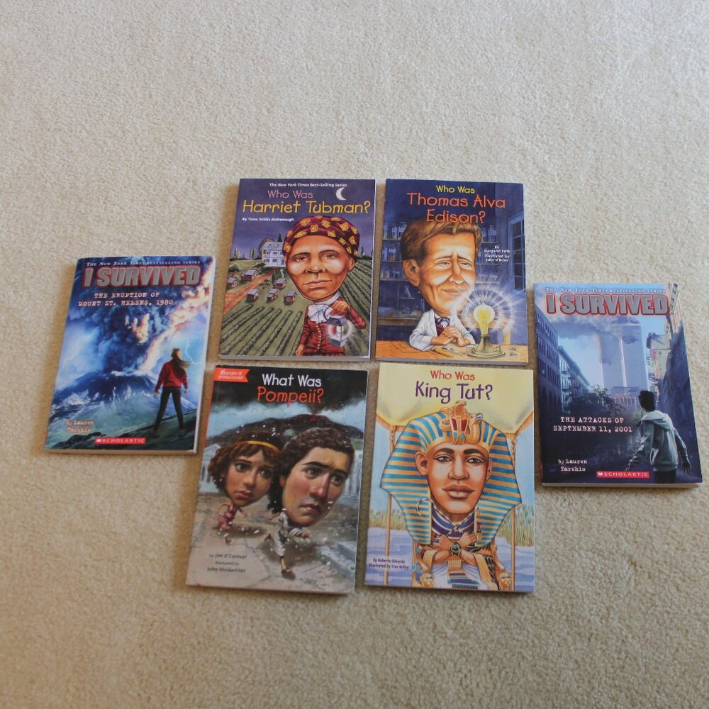 6 children's books on historical events and people